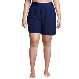 Lands’ End 9”Swim Short w/o liner - Deep Sea  NEW